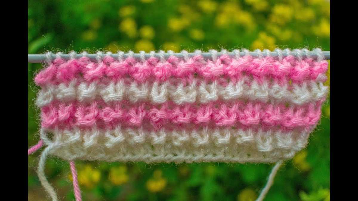 Two colour knitting pattern no 1