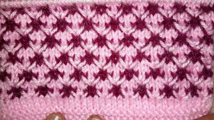 Two colour knitting pattern no 1