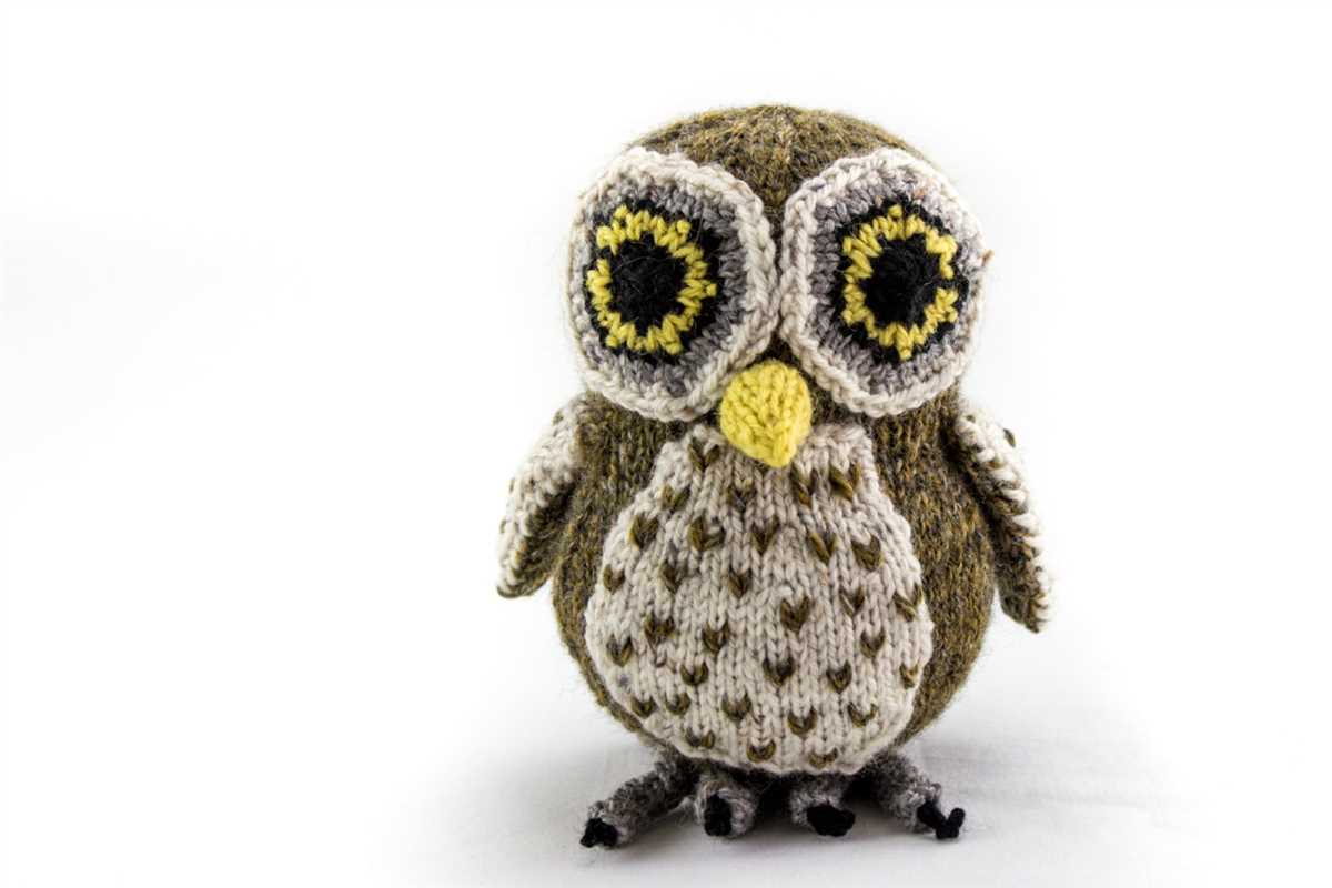 Knitted owl toy pattern free