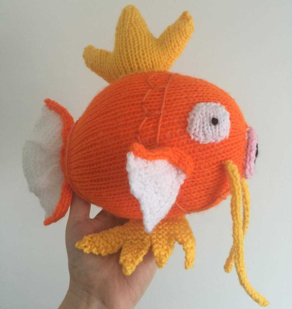 Free knitted fish toy pattern