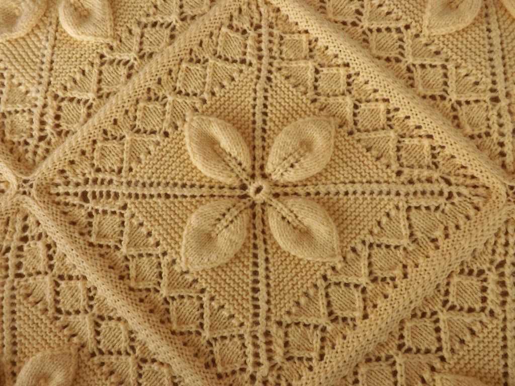 Leaf design knitting pattern