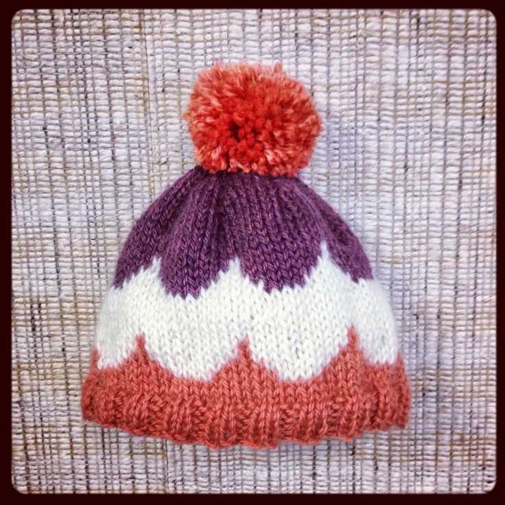 Free pom pom hat knitting pattern