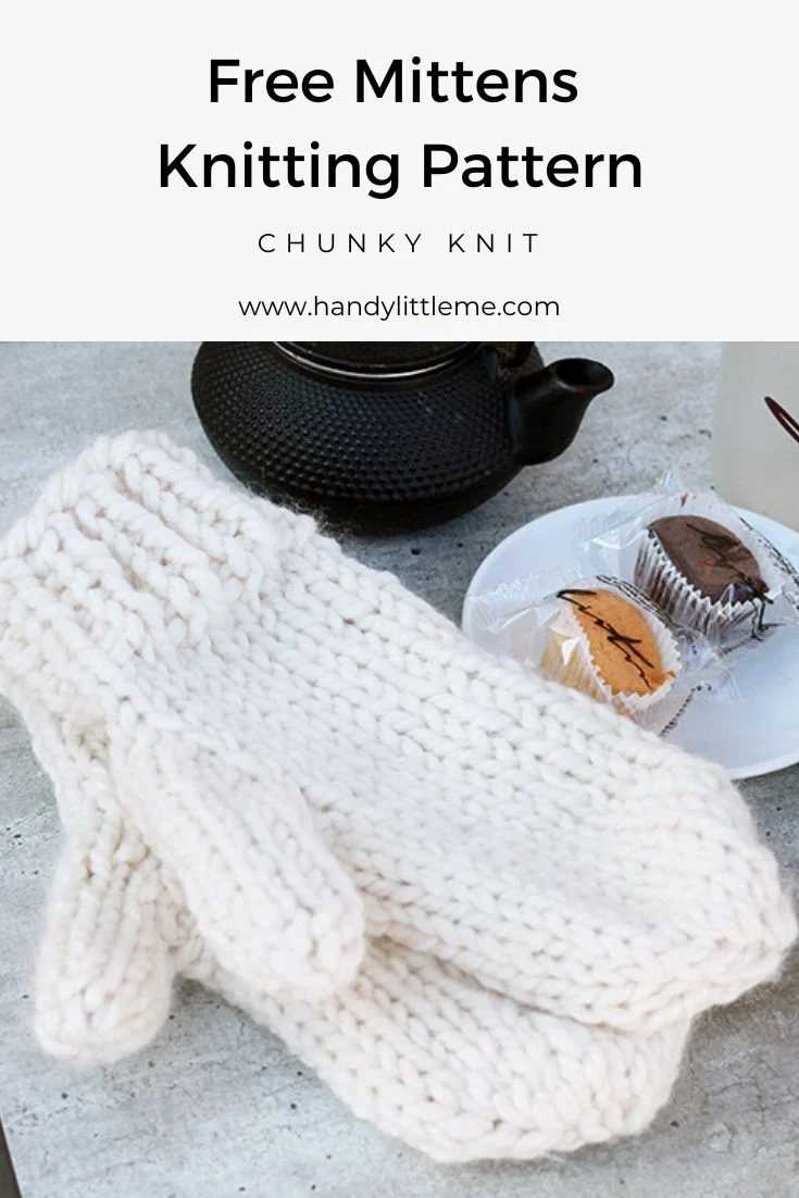 Easy chunky mitten knitting pattern