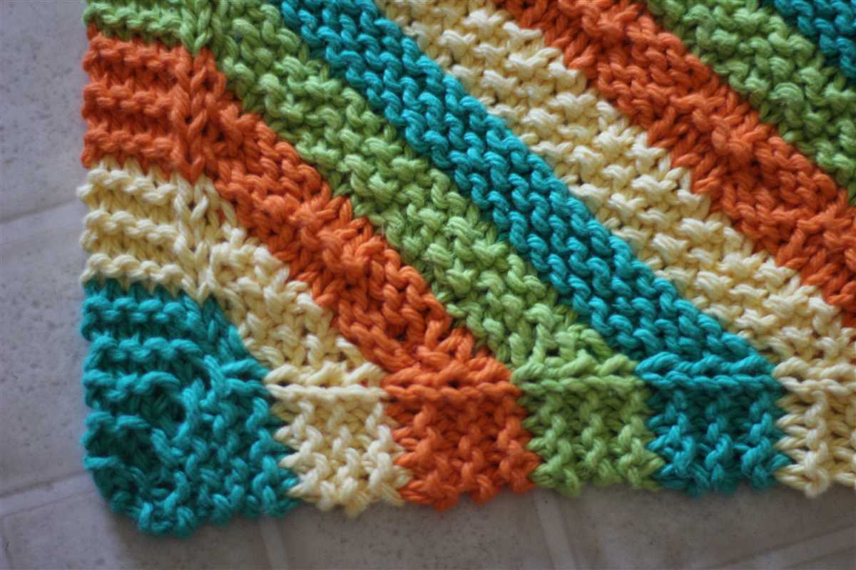 Knitted easter dishcloth patterns