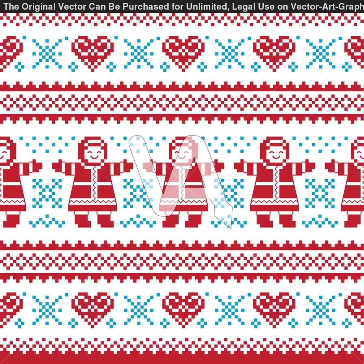 Ugly christmas sweater knit pattern