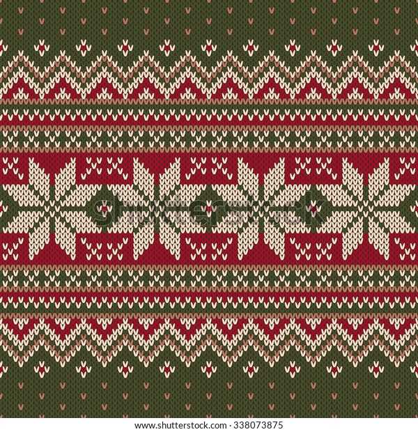 Ugly christmas sweater knit pattern