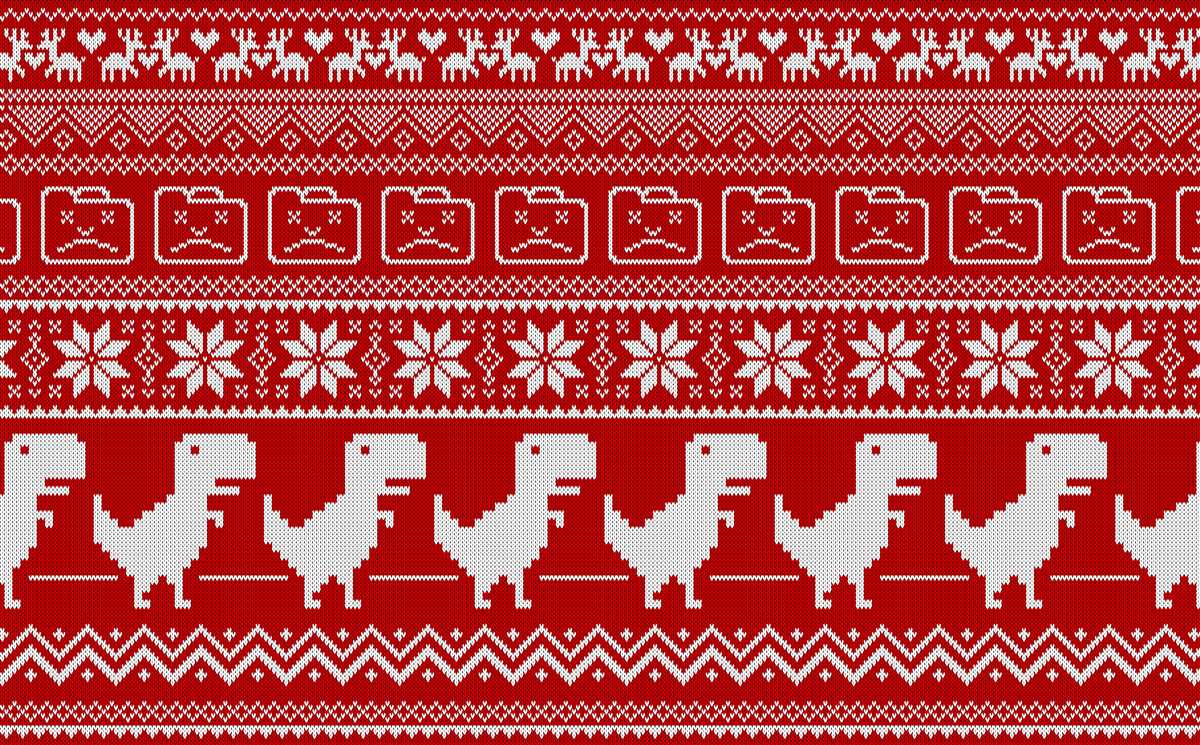 Ugly christmas sweater knit pattern