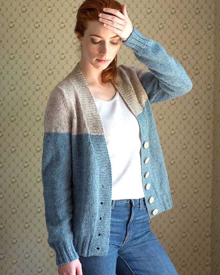 Easy knitting pattern for ladies cardigan