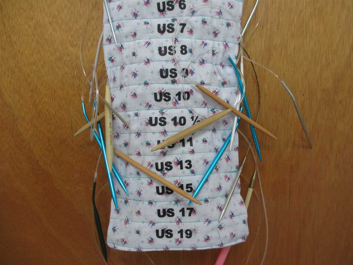 Knitting needle holder pattern