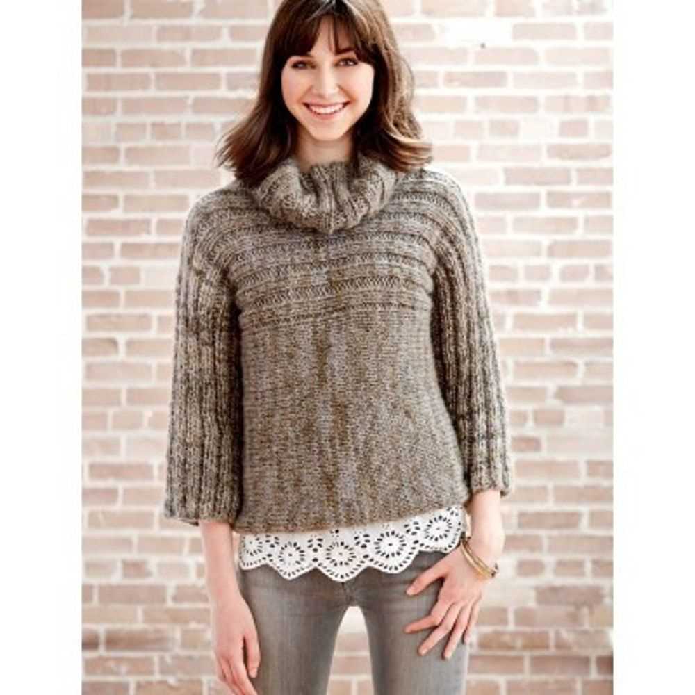 Cowl neck sweater pattern knit