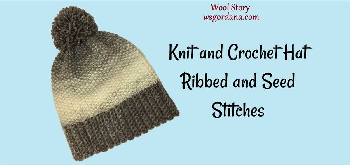 Seed stitch knit hat free pattern