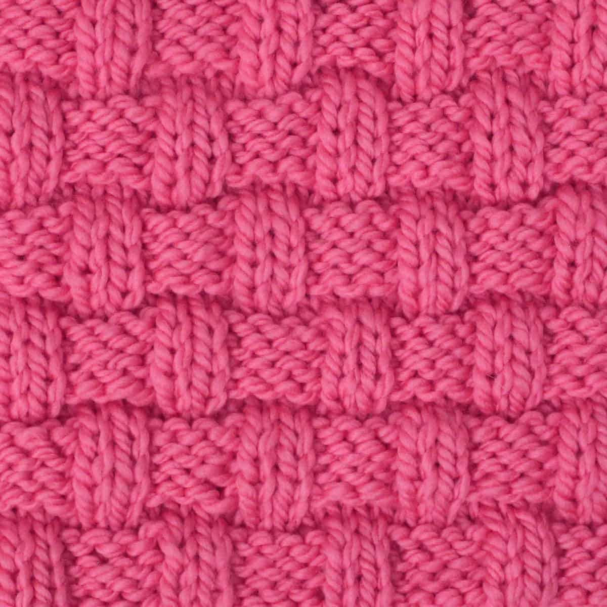 How to knit basket weave pattern