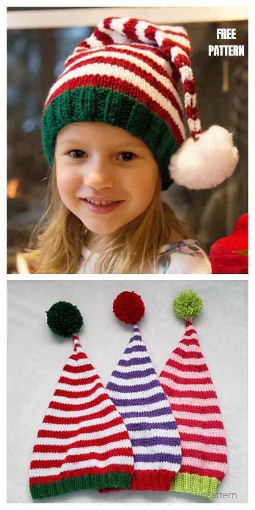 Knit stocking cap pattern