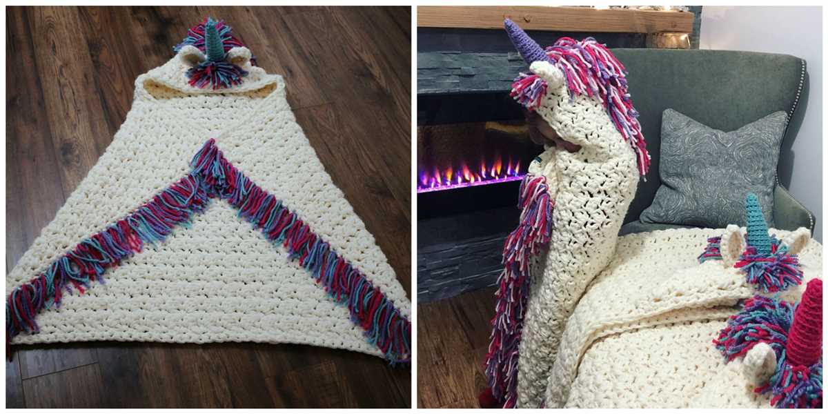 Unicorn blanket knitting pattern free