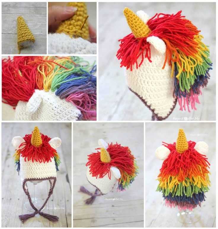 Unicorn hat knitting pattern