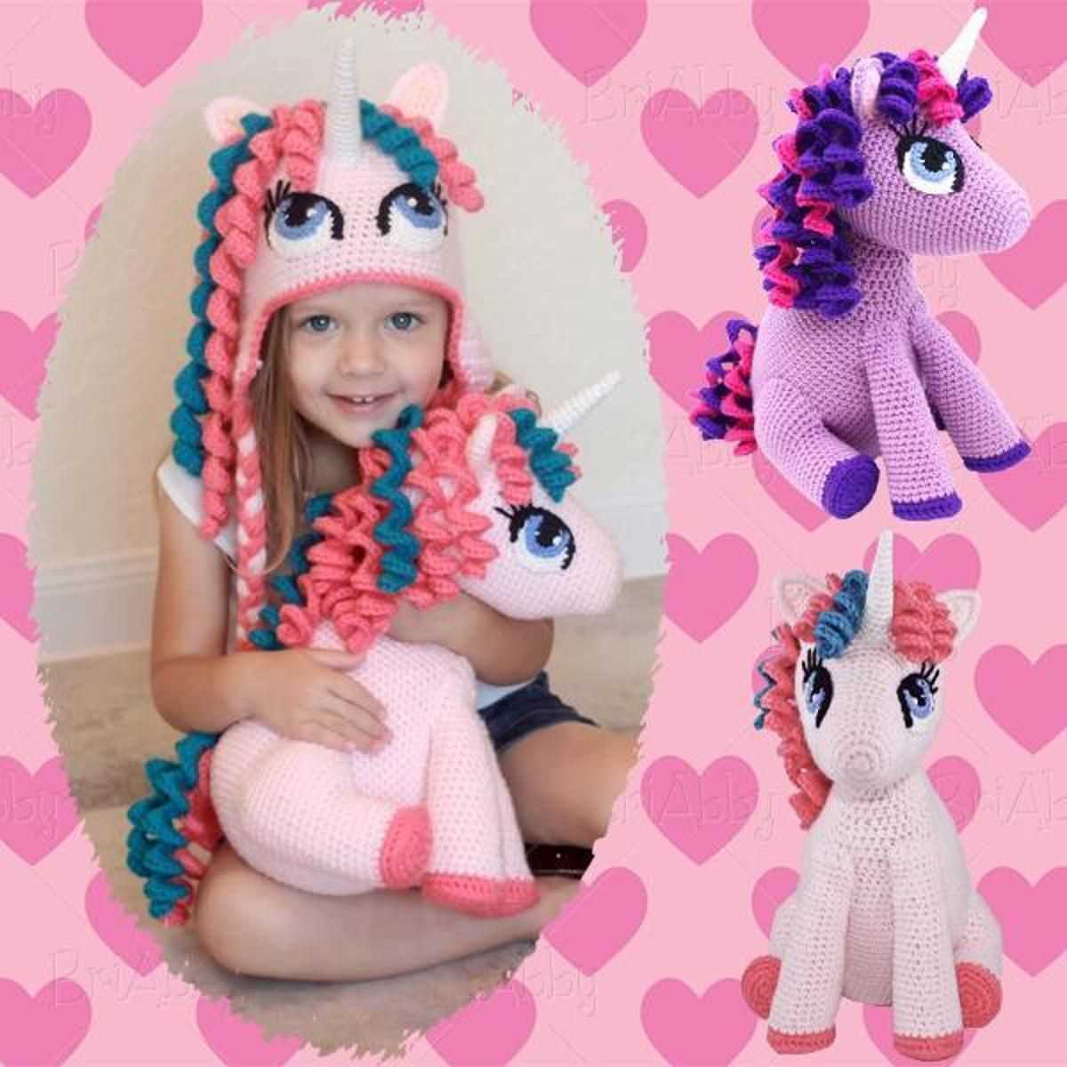 Unicorn hat knitting pattern