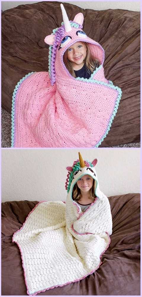 Unicorn blanket knitting pattern free