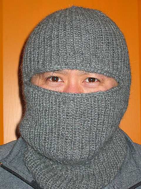 Free balaclava knitting pattern straight needles