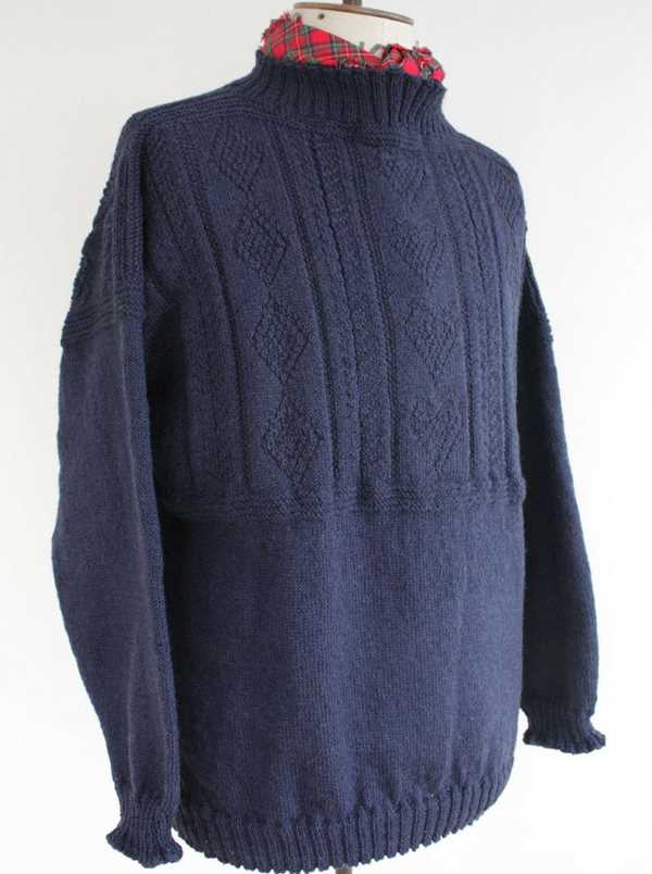 Fishermans jumper knitting pattern