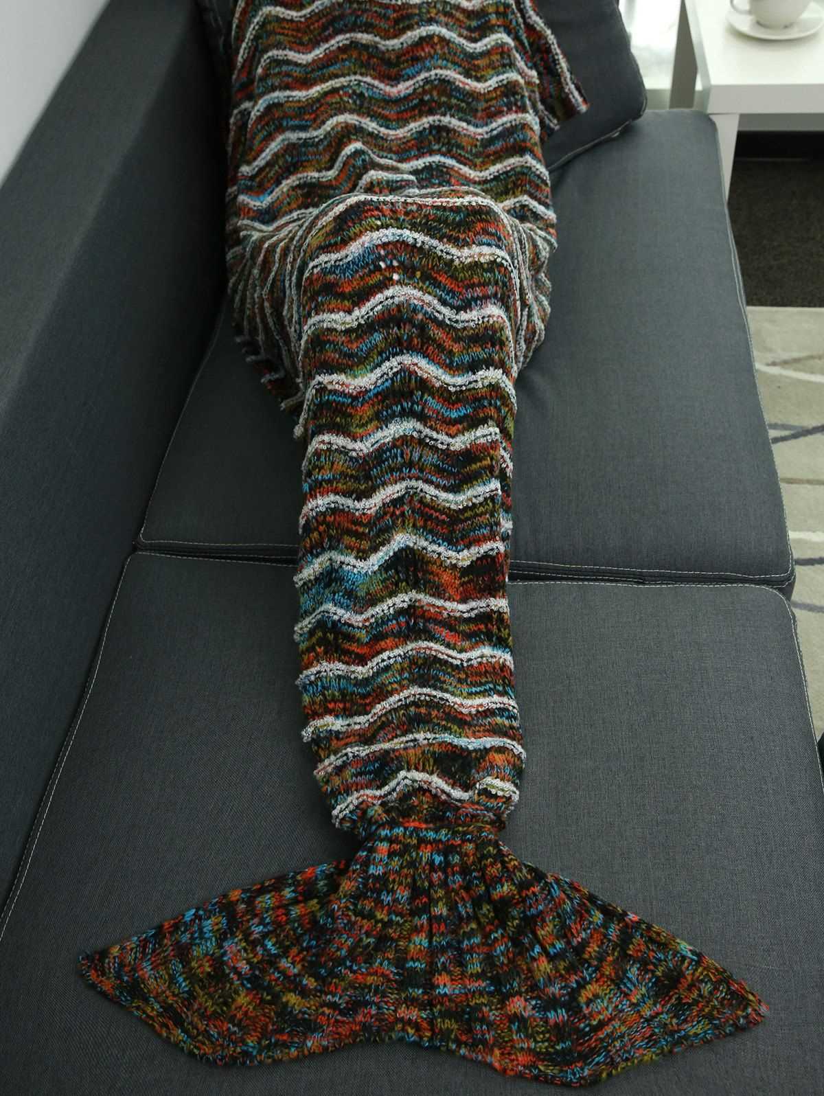 Knitted mermaid blanket pattern