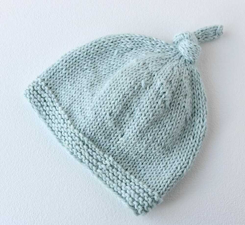 Easy flat knit hat pattern