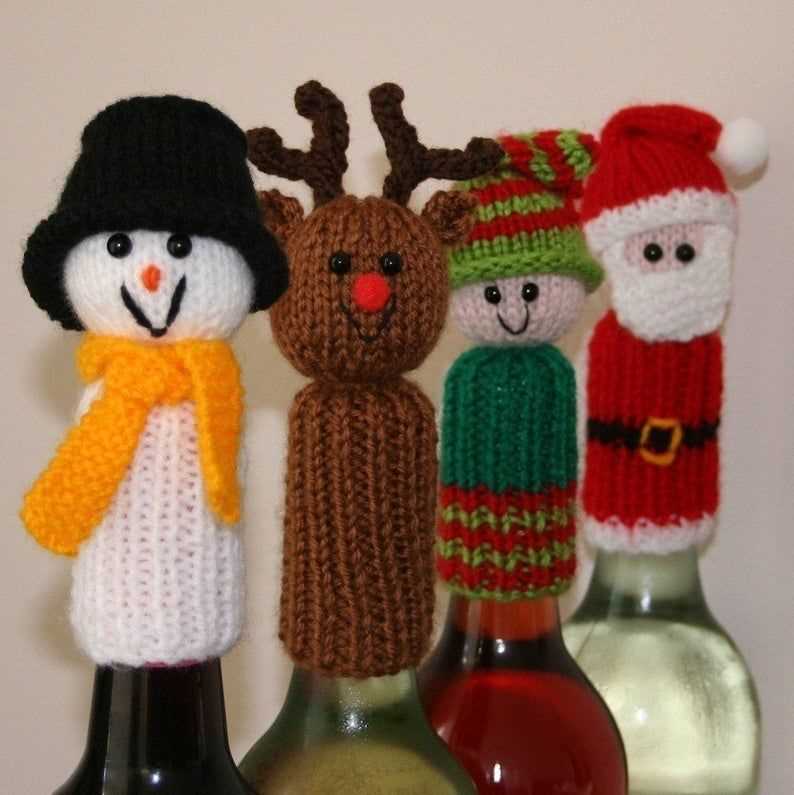 Wine bottle cover knitting pattern