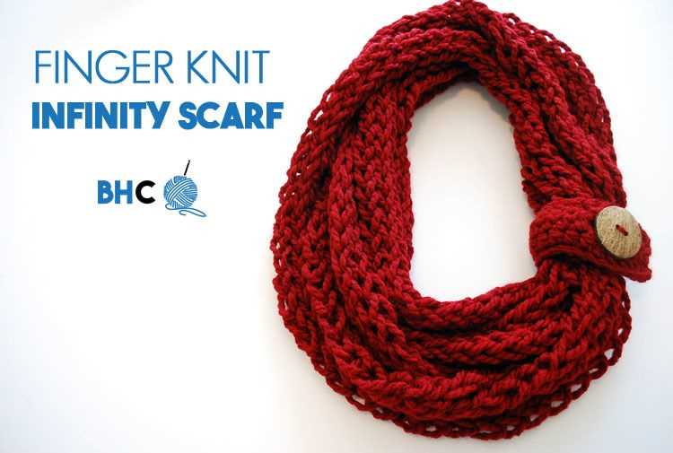 Infinity scarf knitting pattern bulky yarn