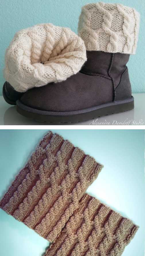 Hug boots knitting pattern