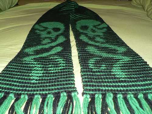 Slytherin scarf knitting pattern