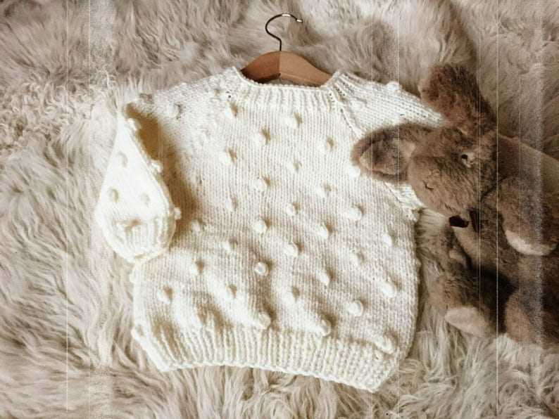 Popcorn cardigan knitting pattern