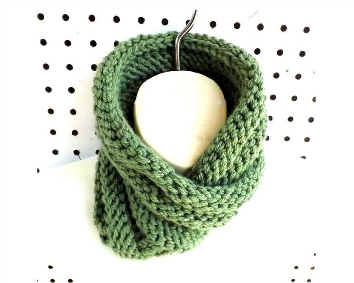 Infinity scarf knit pattern circular needles