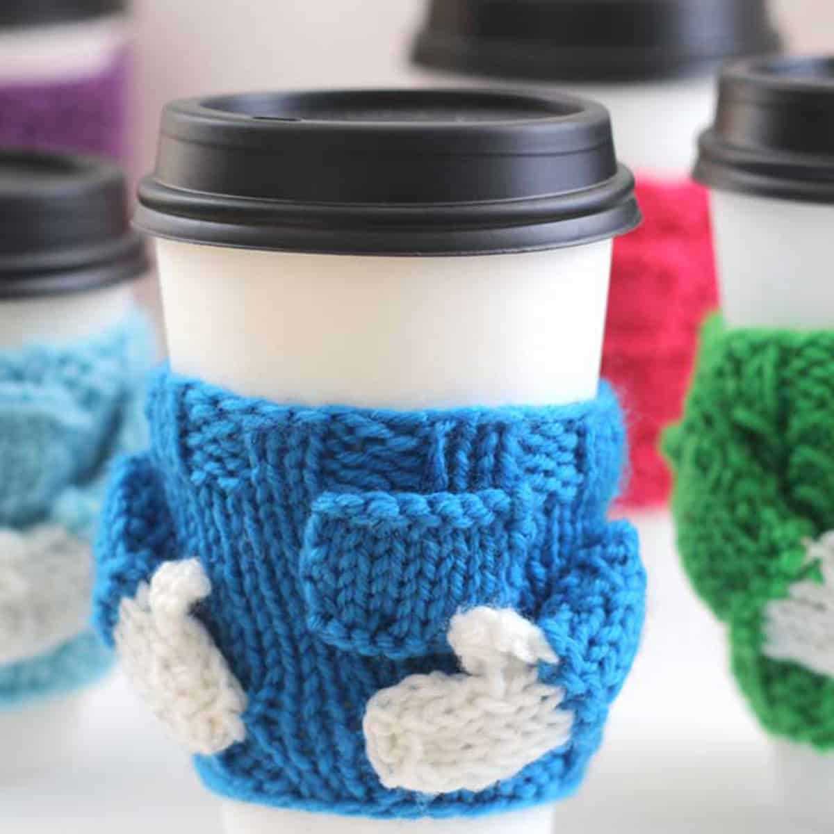 Mug cozy knitting pattern easy