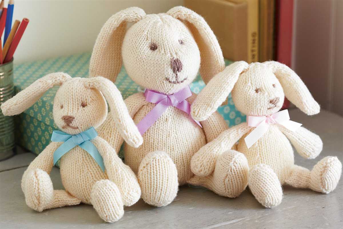 Free toy rabbit knitting patterns