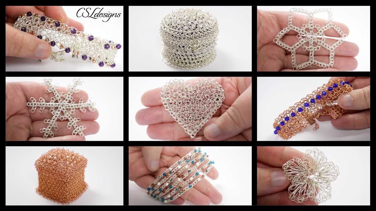 Knitted wire jewelry patterns free