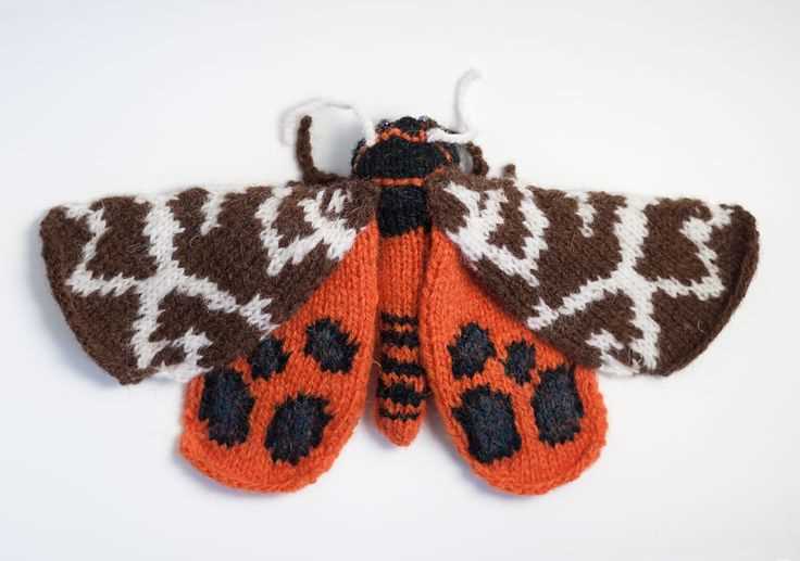 Knitted butterfly pattern