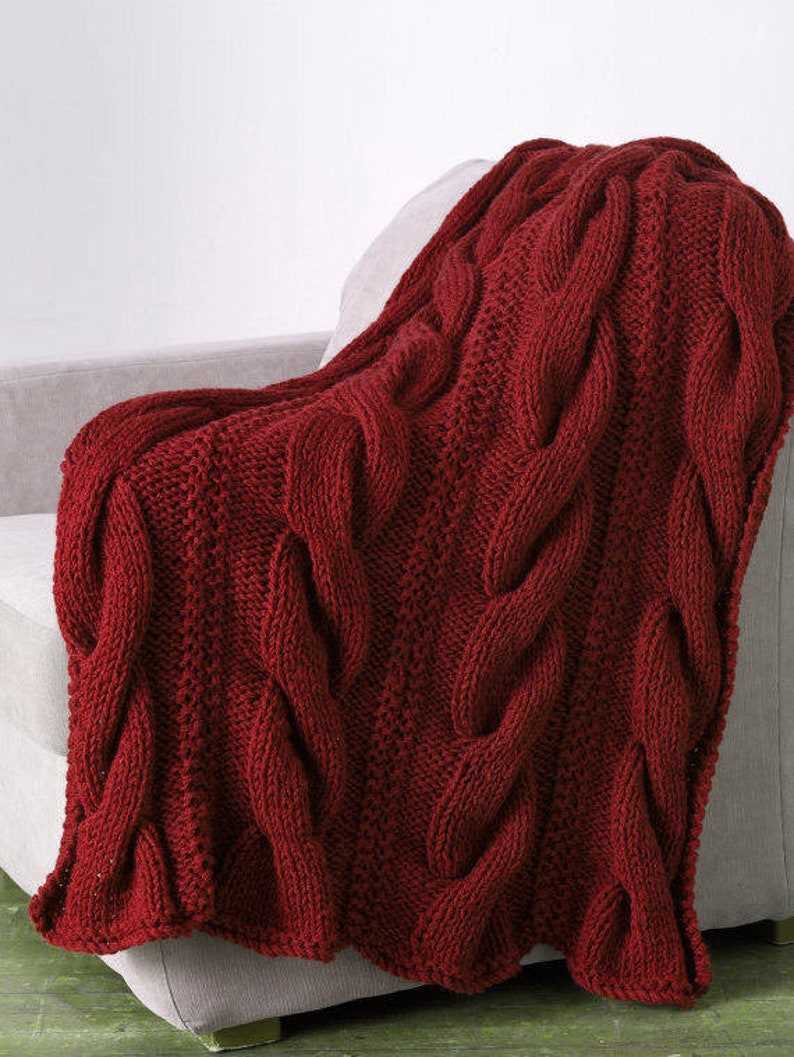 Free super chunky blanket knitting patterns