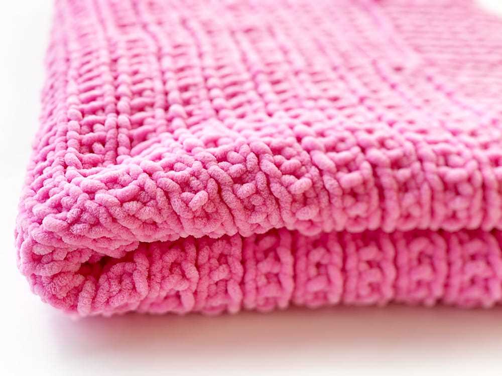 Free chunky knit baby blanket pattern
