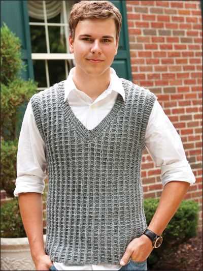 Men's knit vest pattern free