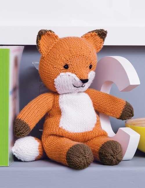 Knitted fox pattern