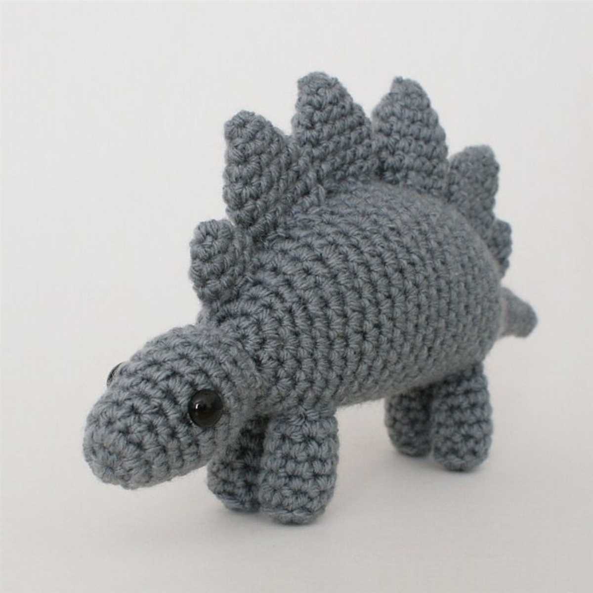 Free stegosaurus knitting pattern