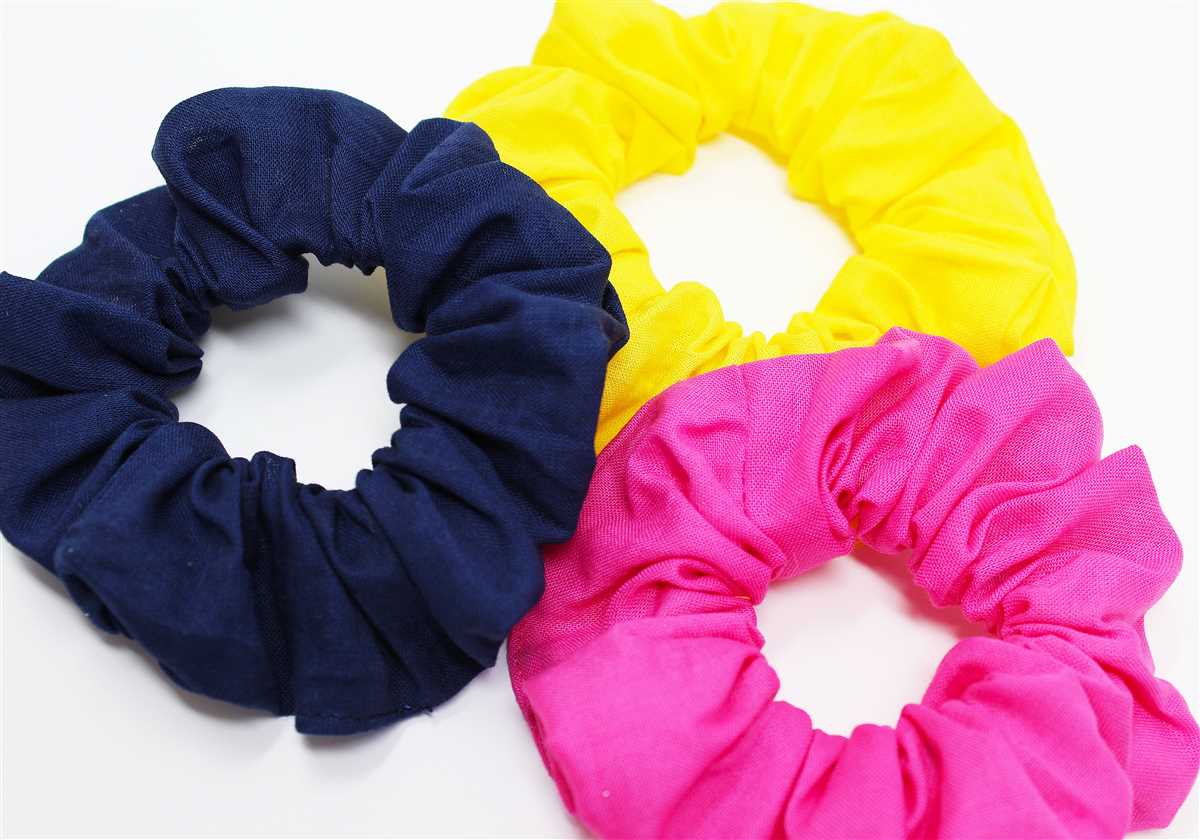 Hair scrunchie knitting pattern