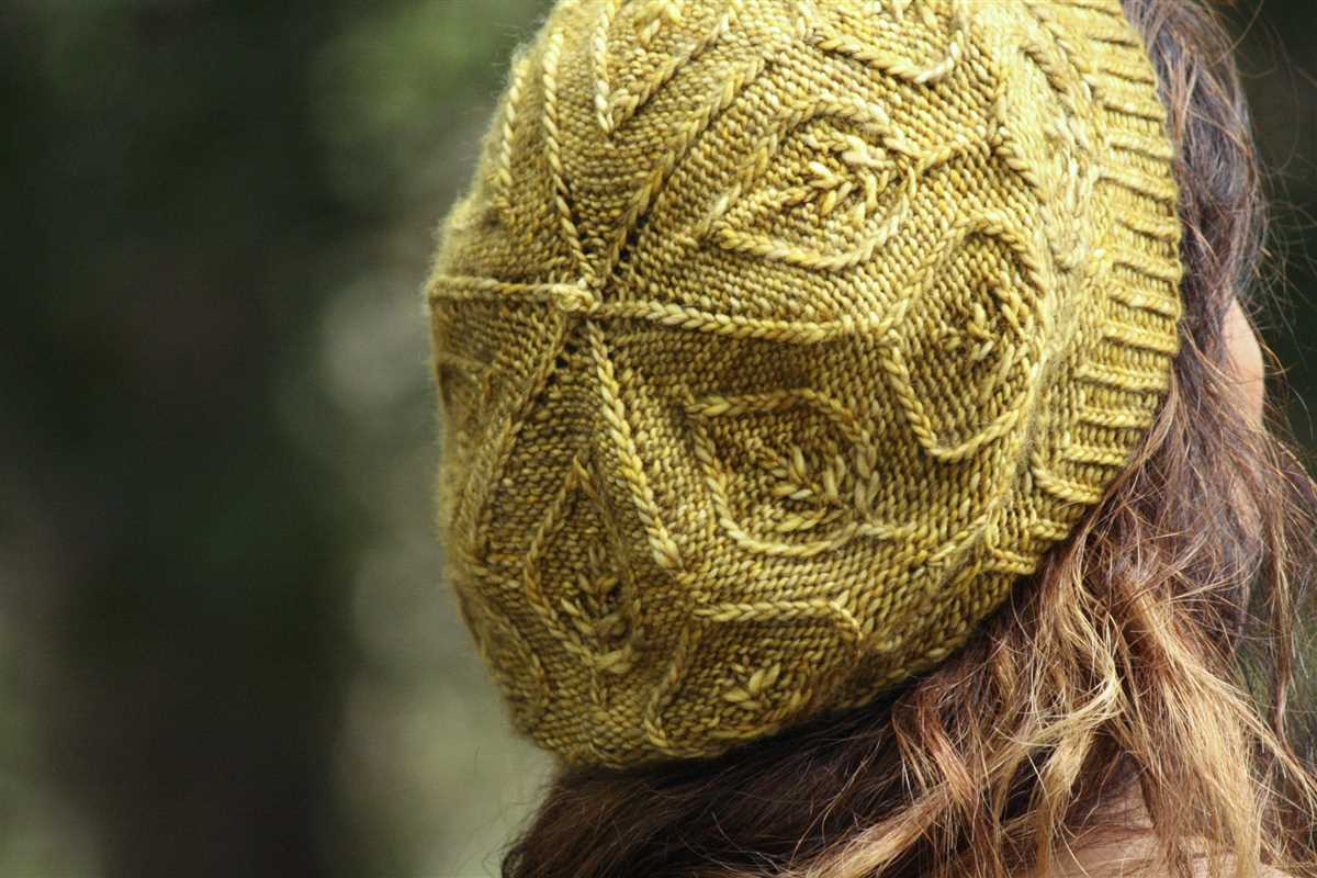 Leaf design knitting pattern