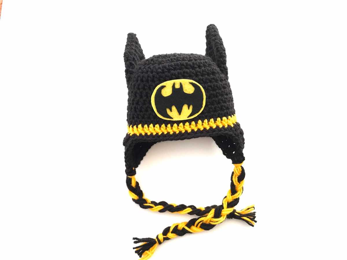 Knitted batman hat pattern free