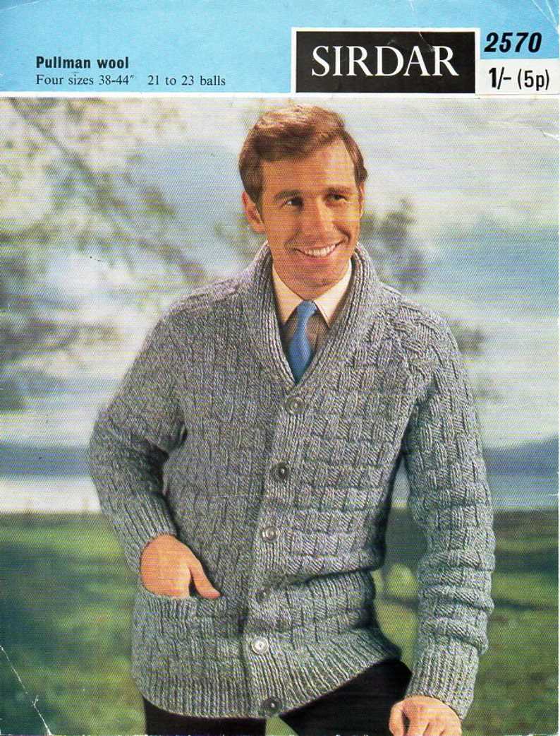 Men's cardigan knitting pattern