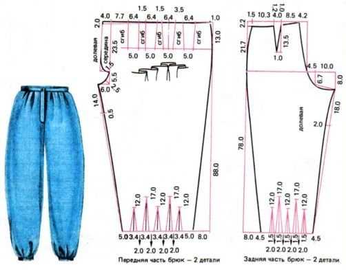 Knit sweatpants pattern