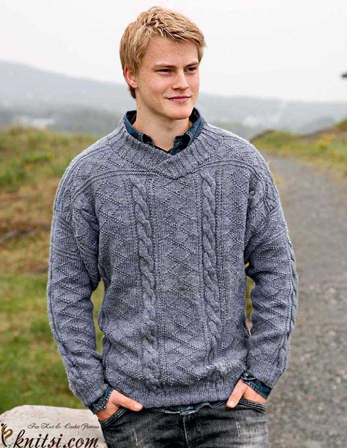 Men's cable knit sweater pattern free