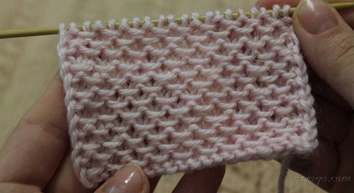 Chinese wave stitch knitting pattern