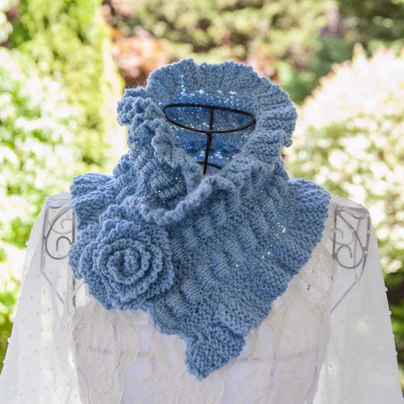 Loom knit cowl neck scarf pattern