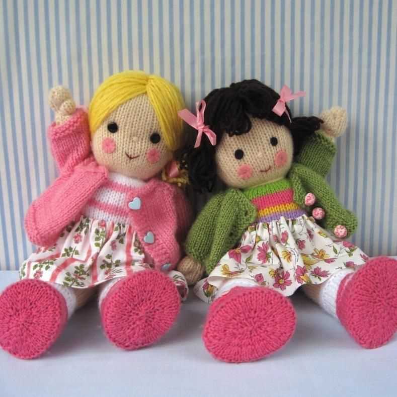 Easy rag doll knitting pattern