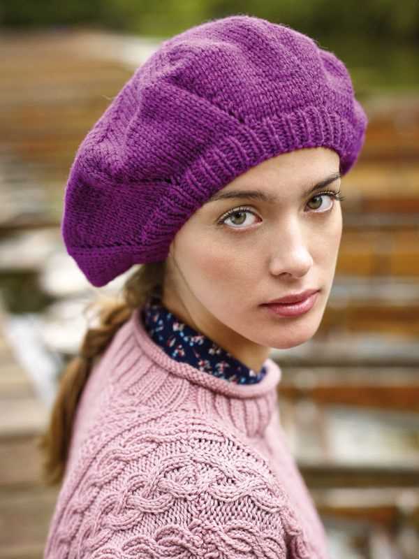 Easy knitted beret pattern